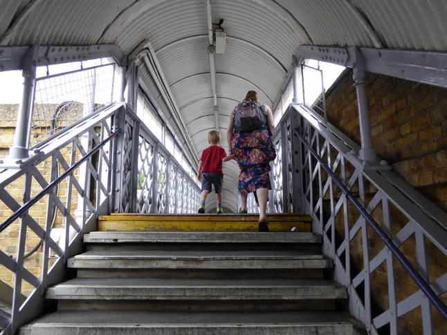 Beckenham Junction in the
footbridge