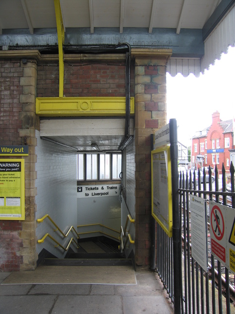 Birkdale platform 2 subway
looking down