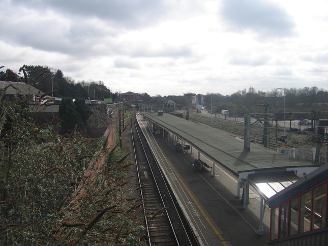 Bishops Stortford from
footbridge looking south