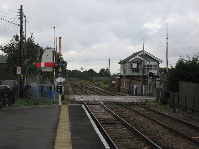 Brandon signal box and level
crossing