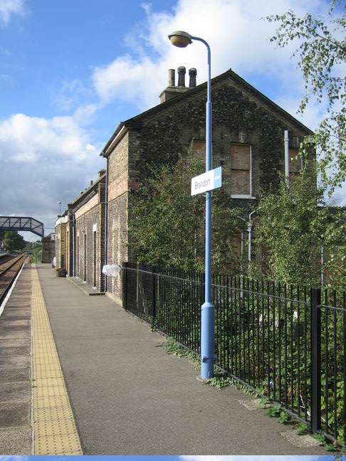 Brandon station building side