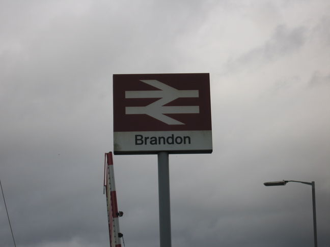 Brandon station sign
