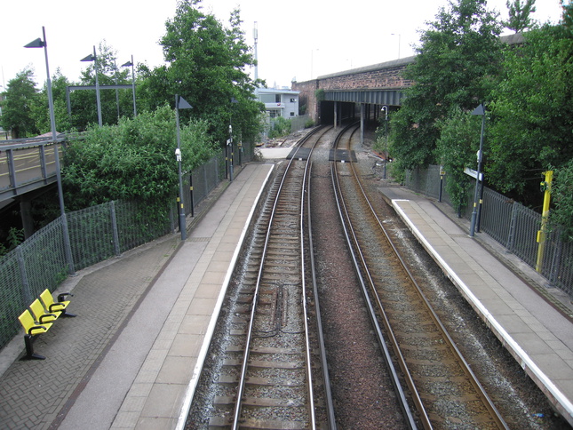 Brunswick from footbridge looking
north