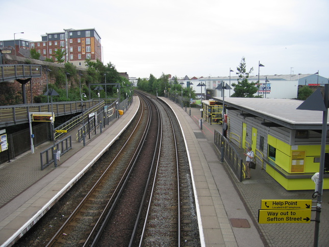 Brunswick from footbridge looking
south