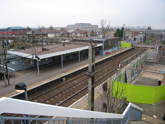 Cheshunt, looking north from
the bridge
