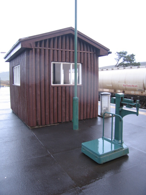 Corrour shelter and scales