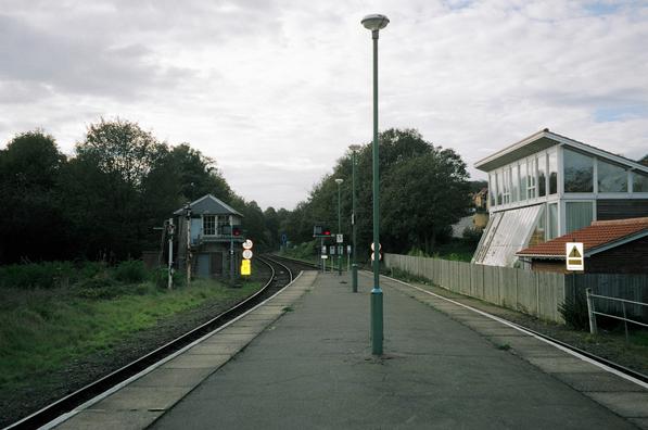 Cromer platform and signal box