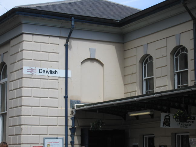 Dawlish station sign