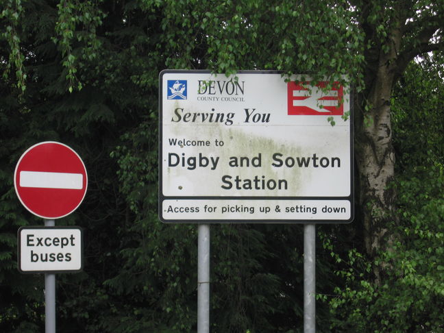 Digby and Sowton sign