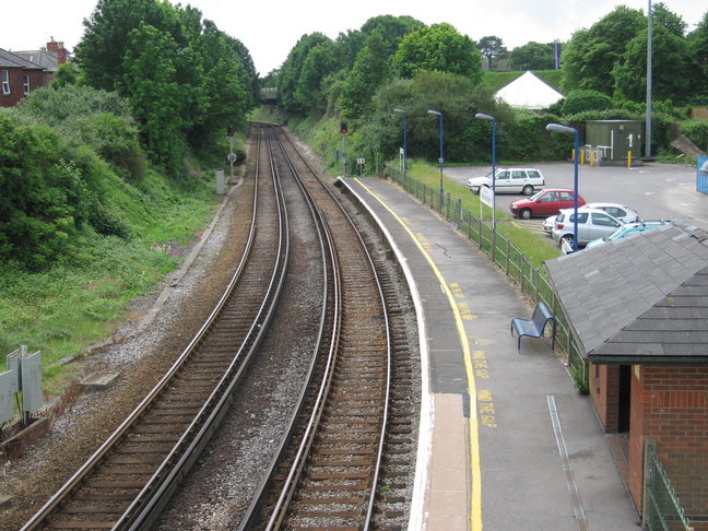 Dorchester South from
footbridge looking south