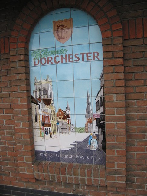 Dorchester South welcome
tiled window