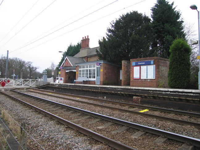 Elsenham northbound buildings