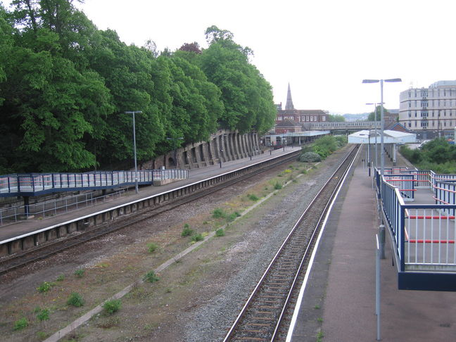 Exeter Central, from other
footbridge