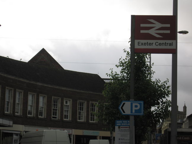 Exeter Central sign