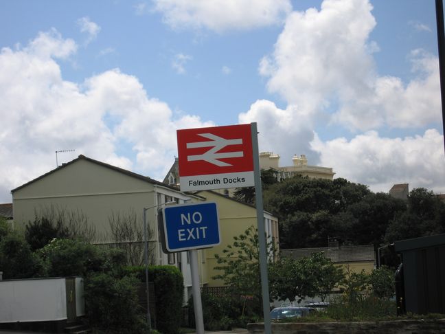 Falmouth Docks sign