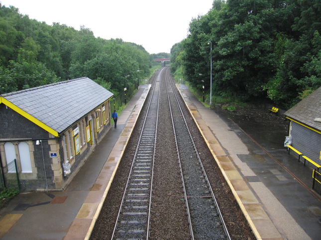 Garswood from footbridge looking
west