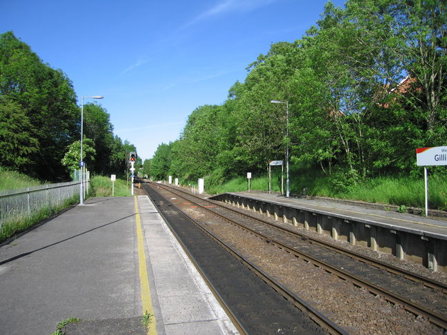 Gillingham platform 1, looking
east