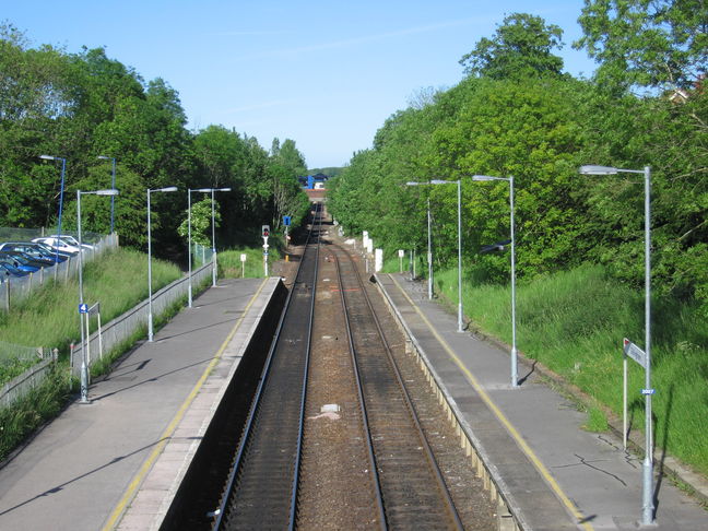 Gillingham looking east from
footbridge