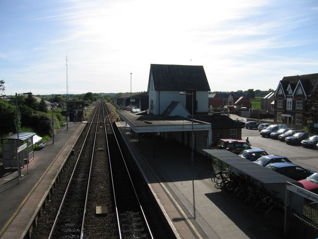 Gillingham looking west from
footbridge