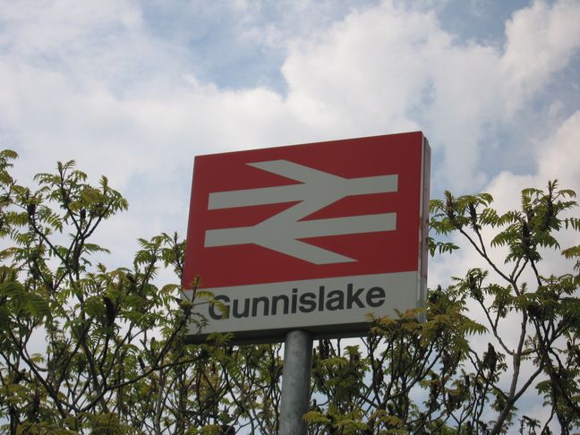 Gunnislake station sign