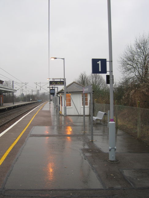 Hertford North platform 1, looking
north