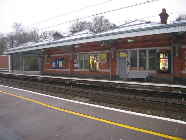 Hertford North platform 2, looking
south