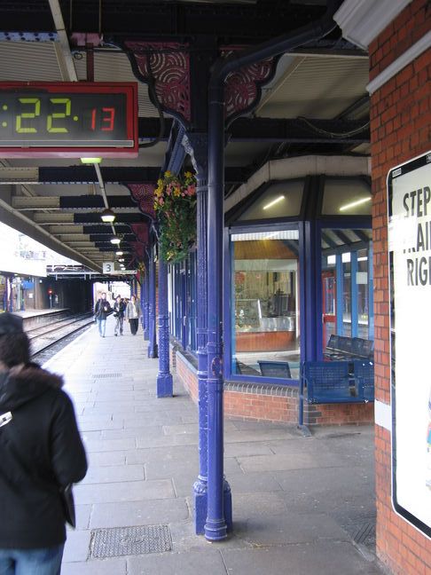 Ilford platform 3 under
canopy