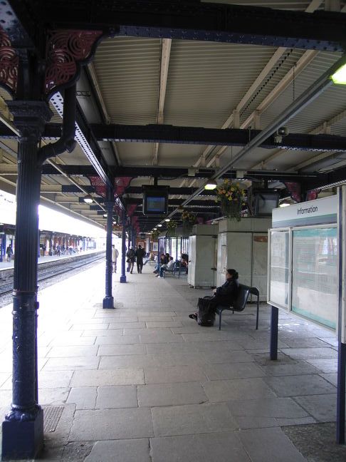 Ilford platform 4 under
canopy