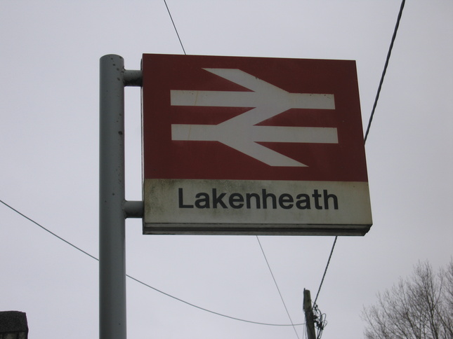 Lakenheath station sign