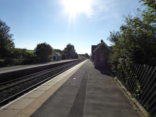 Langwathby platforms looking
south