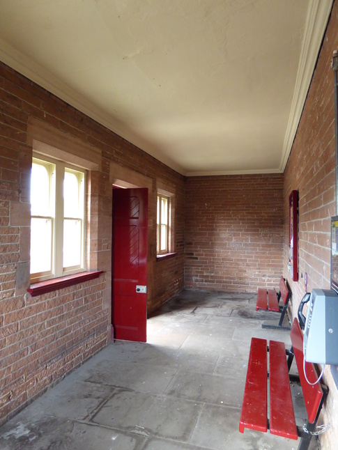 Lazonby and
						 Kirkoswald inside
						 platform 2 building