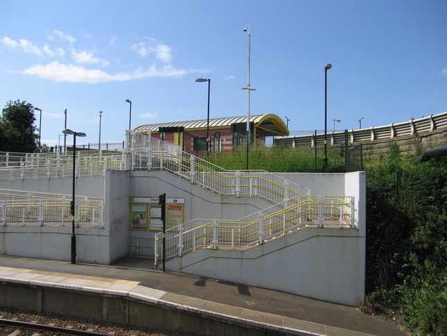 Lea Green exit, platform 1 side
