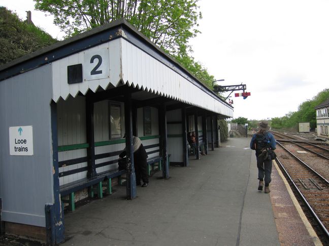 Liskeard platform 2 shelter