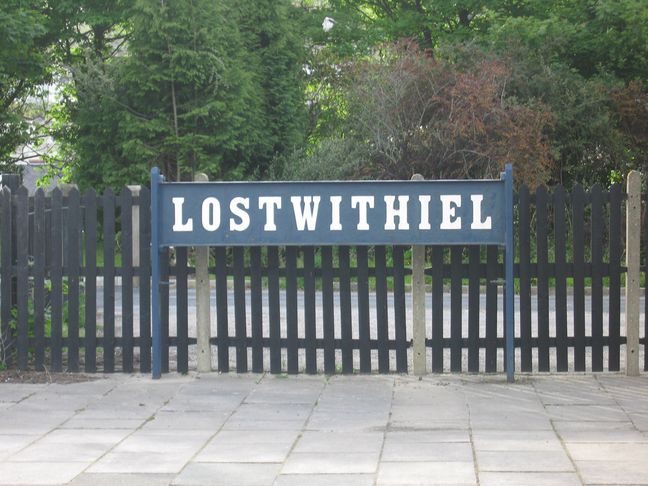 Lostwithiel old sign