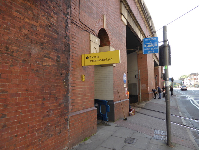 Manchester Piccadilly tram entrances from London Road