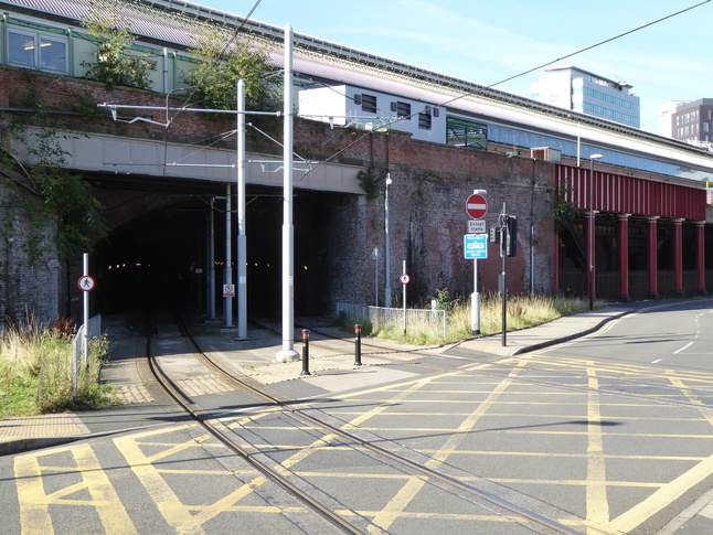 Manchester Piccadilly north side tram entrance