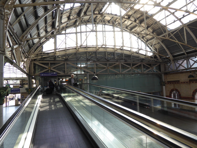 Manchester Piccadilly on travelator