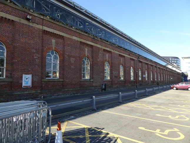 Manchester Piccadilly looking west along trainshed north side