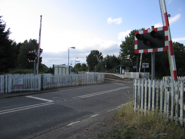 Manea level crossing looking north