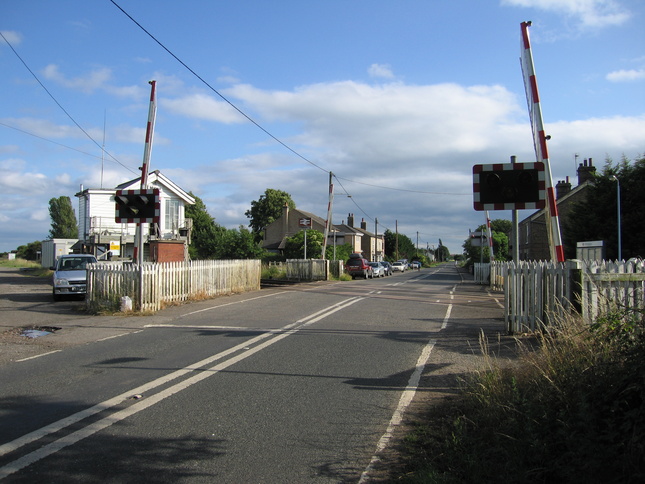 Manea level crossing looking south