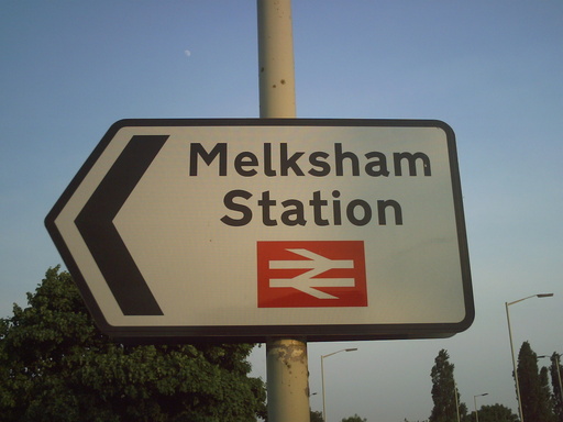 Melksham station sign