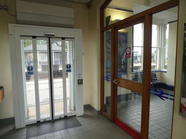 Mexborough doors with BR logos