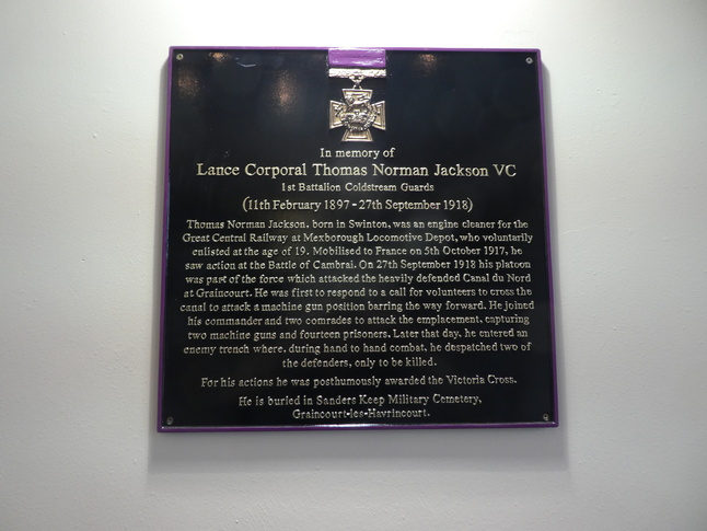 Mexborough VC plaque
