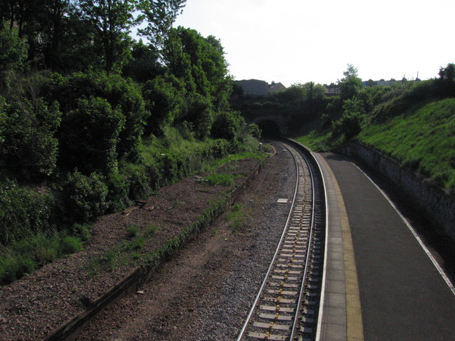 Montpelier from footbridge
looking east