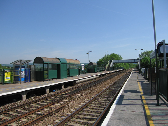 Nailsea and Backwell
platforms looking east