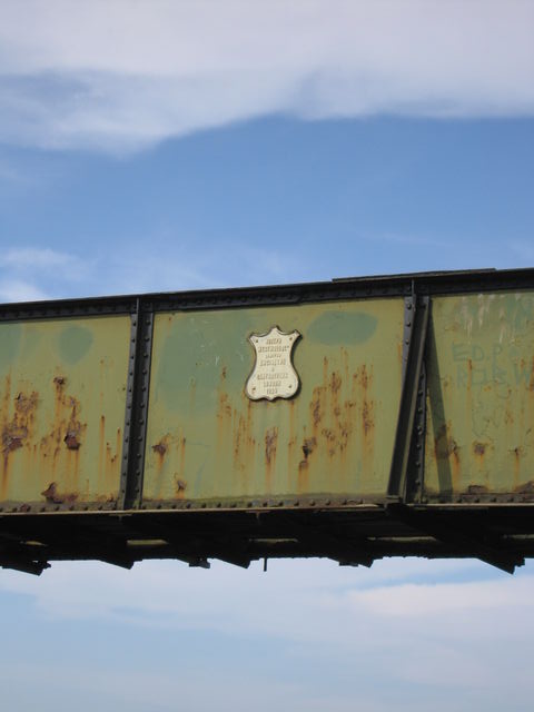 Parkstone footbridge plaque