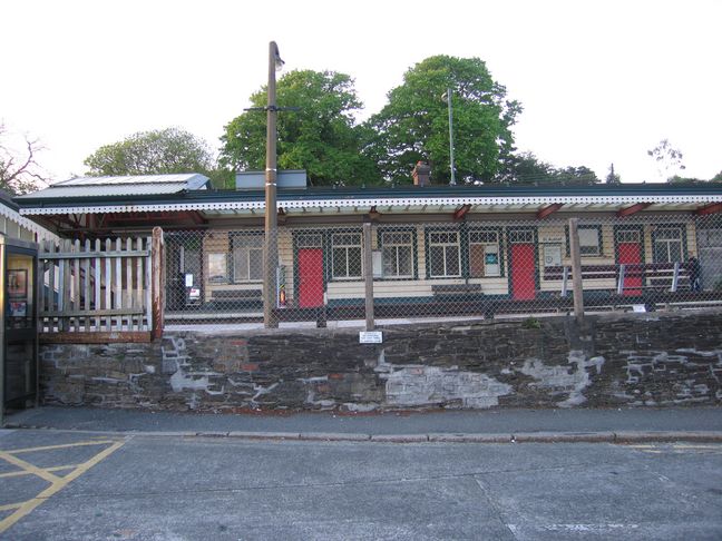 St Austell platform 2 building from
outside