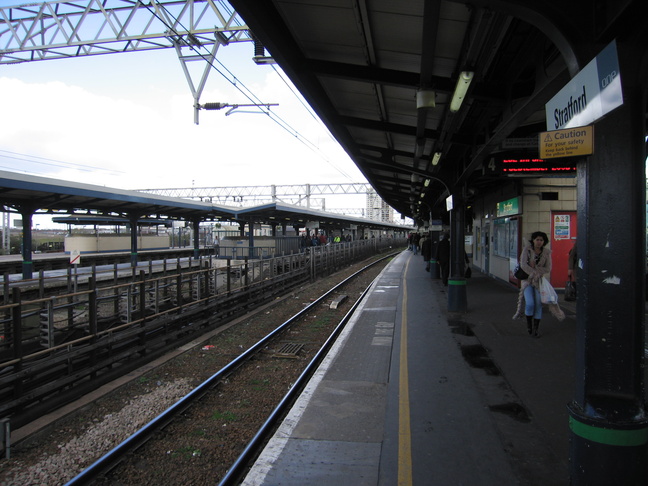 Stratford platform 5 looking east