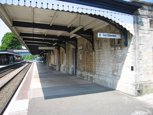 Stroud platform 1 under canopy