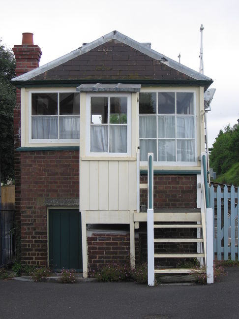 Topsham signal box end view